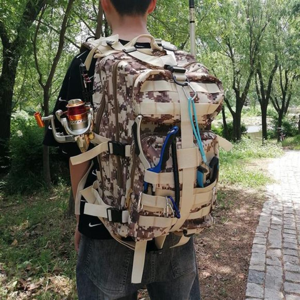 Fishing Tackle Backpack Storage Bag Large Capacity Fishing Tackle Bag Outdoor